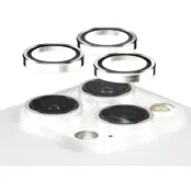 PanzerGlass Hoops Camera Lens Protector (iPhone 15 Pro/15 Pro Max) - Silver