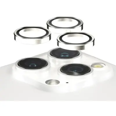 PanzerGlass Hoops Camera Lens Protector (iPhone 15 Pro/15 Pro Max) - Silver
