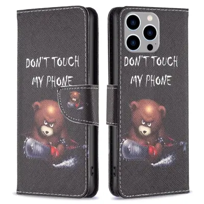 Trolsk Plånboksfodral - Don't Touch My Phone (iPhone 15 Pro Max)