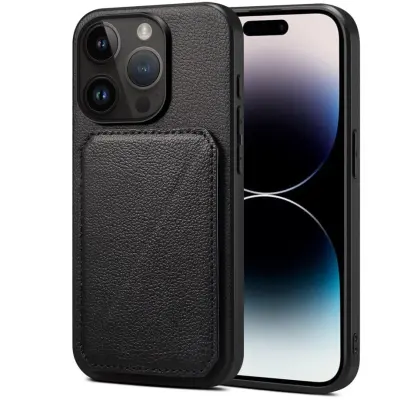Trolsk Mobilskal med Kortficka och Stativfunktion (iPhone 15 Pro Max)
