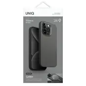 UNIQ iPhone 15 Pro Max Mobilskal MagSafe Lyden DS - Träkolgrå