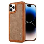 X-LEVEL Mobilskal till iPhone 15 Pro Max Line Splicing Brun