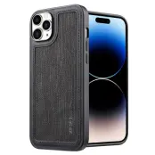 X-LEVEL iPhone 15 Pro Max Mobilskal Line Splicing Svart