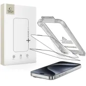 Tech-Protect [2-Pack] iPhone 15 Pro Härdat Glas Skärmskydd - Svart