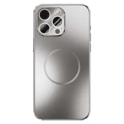 ABEEL iPhone 15 Pro Skal Magnetiskt TPU PC Kylmatte Titan Grå