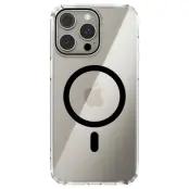 ABEEL iPhone 15 Pro Skal MagSafe Anti Scratch Transparent Svart