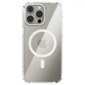 ABEEL iPhone 15 Pro Skal MagSafe Anti Scratch Transparent Vit