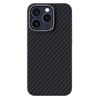 ABEEL iPhone 15 Pro Skal MagSafe Kolfiber Svart
