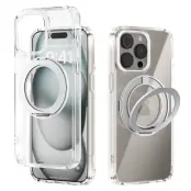 ABEEL Q-LUCK iPhone 15 Pro Skal Shockproof Silver