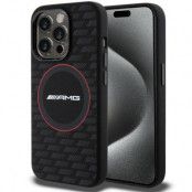 AMG iPhone 15 Pro Mobilskal MagSafe Silikon Carbon Pattern