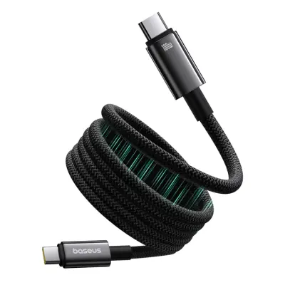 Baseus USB-C/USB-C 100W 1m Kabel Tungsten Gold Magnetic Svart