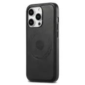 DENIOR iPhone 15 Pro Fodral i äkta läder - Svart