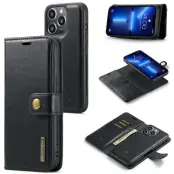 DG Ming Detachable Wallet (iPhone 15 Pro) - Brun