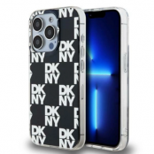 DKNY iPhone 15 Pro Mobilskal IML Checkered Mono Pattern