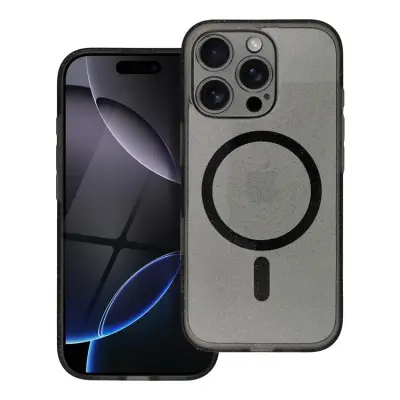 Galaxy S25 Plus Mobilskal Magsafe Clear - Glitter Svart