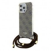 Guess iPhone 15 Pro Mobilhalsband Skal Print - Brun