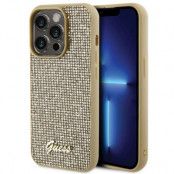 Guess iPhone 15 Pro Mobilskal Disco Metal Script - Guld