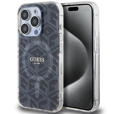 Guess Mobilskal till iPhone 15 Pro Magsafe IML GCube - Svart