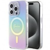 Guess iPhone 15 Pro Mobilskal Magsafe IML Iridescent - Lila