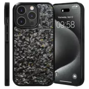 iPhone 15 Pro Mobilskal Aramid Fiber Forged - Guld