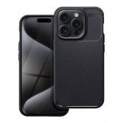 iPhone 15 Pro Mobilskal Carbon Premium - Svart