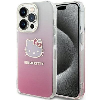 Hello Kitty Mobilskal till iPhone 15 Pro IML Gradient Electrop Kitty Head