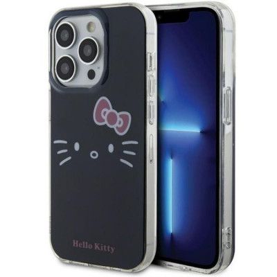Hello Kitty Mobilskal till iPhone 15 Pro IML Kitty Face - Svart