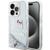 Hello Kitty iPhone 15 Pro Mobilskal Liquid Glitter Charms