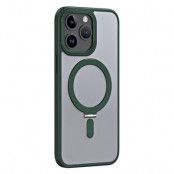 iPhone 15 Pro Mobilskal Magsafe Kickstand - Grön