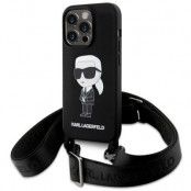 Karl Lagerfeld iPhone 15 Pro Mobilskal Crossbody Silikon Ikonik