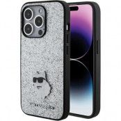 Karl Lagerfeld iPhone 15 Pro Mobilskal Fixed Glitter Metal Pin