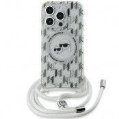 Karl Lagerfeld iPhone 15 Pro Mobilskal MagSafe IML Crossbody - Transparent