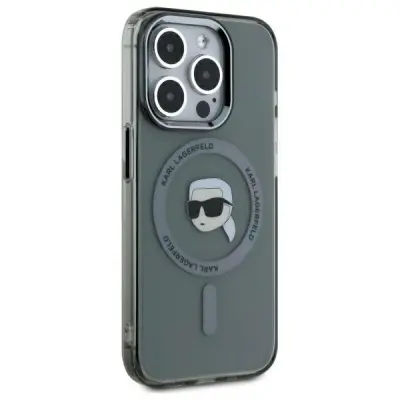 Karl Lagerfeld Mobilskal till iPhone 15 Pro MagSafe MagSafe IML Metal Head