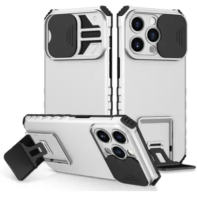 Trolsk Skyddsskal med Stativfunktion (iPhone 15 Pro)