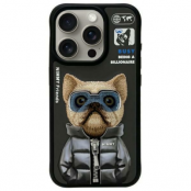 Nimmy iPhone 15 Pro Mobilskal Cool & Cute 2.0 Dog - Svart