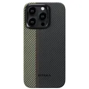 Pitaka MagEZ 4 600D Case (iPhone 15 Pro) - Black/Grey (Twill)