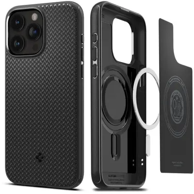 Spigen Mag Armor MagFit (iPhone 15 Pro) - Svart