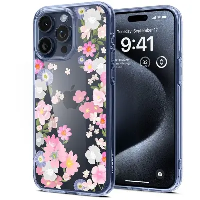 Spigen Ultra Hybrid (iPhone 15 Pro) - Transparent/beige