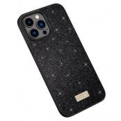 SULADA iPhone 15 Pro Mobilskal Glitter Sequins - Svart