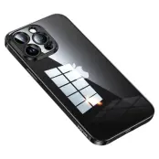 SULADA iPhone 15 Pro TPU Skal Electroplating Klar - Svart