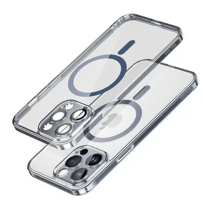 SULADA TPU+PC Skal för iPhone 15 Pro MagSafe Transparent Blå