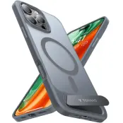 Torras iPhone 15 Pro Mobilskal Magsafe Kickstand - Grå