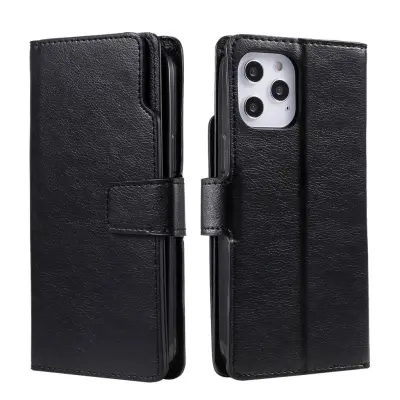 Trolsk Leather Wallet (iPhone 15 Pro) - Svart