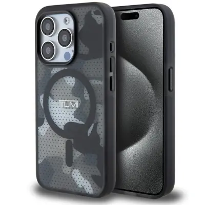 Tumi Mobilskal till iPhone 15 Pro MagSafe MagSafe Frosted Camo Print - Svart