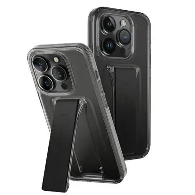 UNIQ iPhone 15 Pro Mobilskal MagSafe Heldro Mount with Stand - rökånga