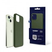 3MK iPhone 15 Mobilskal Magsafe Hardy Silikon - Alpine Grön