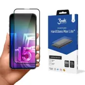 3MK iPhone 15 Plus Skärmskydd i Härdat Glas Max Lite - Svart