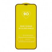 9D härdat glas svart ram iPhone 15 Skärmskydd