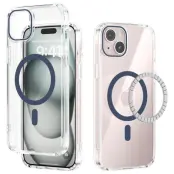 ABEEL iPhone 15 Skal MagSafe Anti Scratch Klar TPU Blå