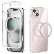 ABEEL iPhone 15 Skal MagSafe Anti Scratch Transparent Rosa